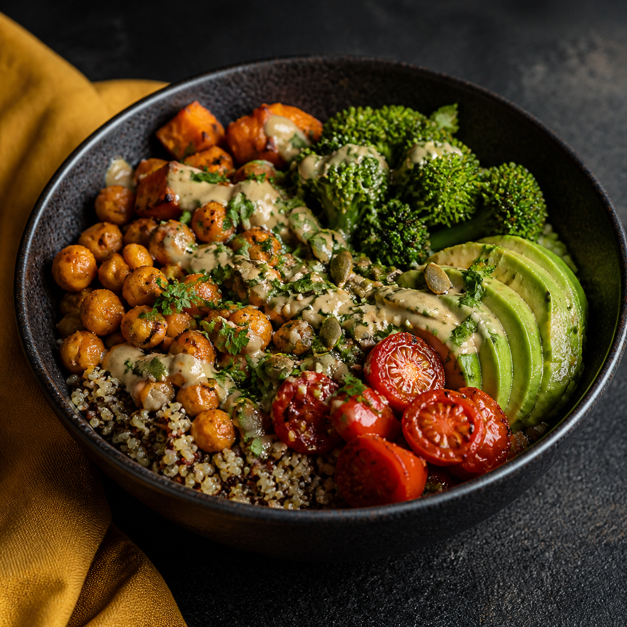 Example food photography treatment